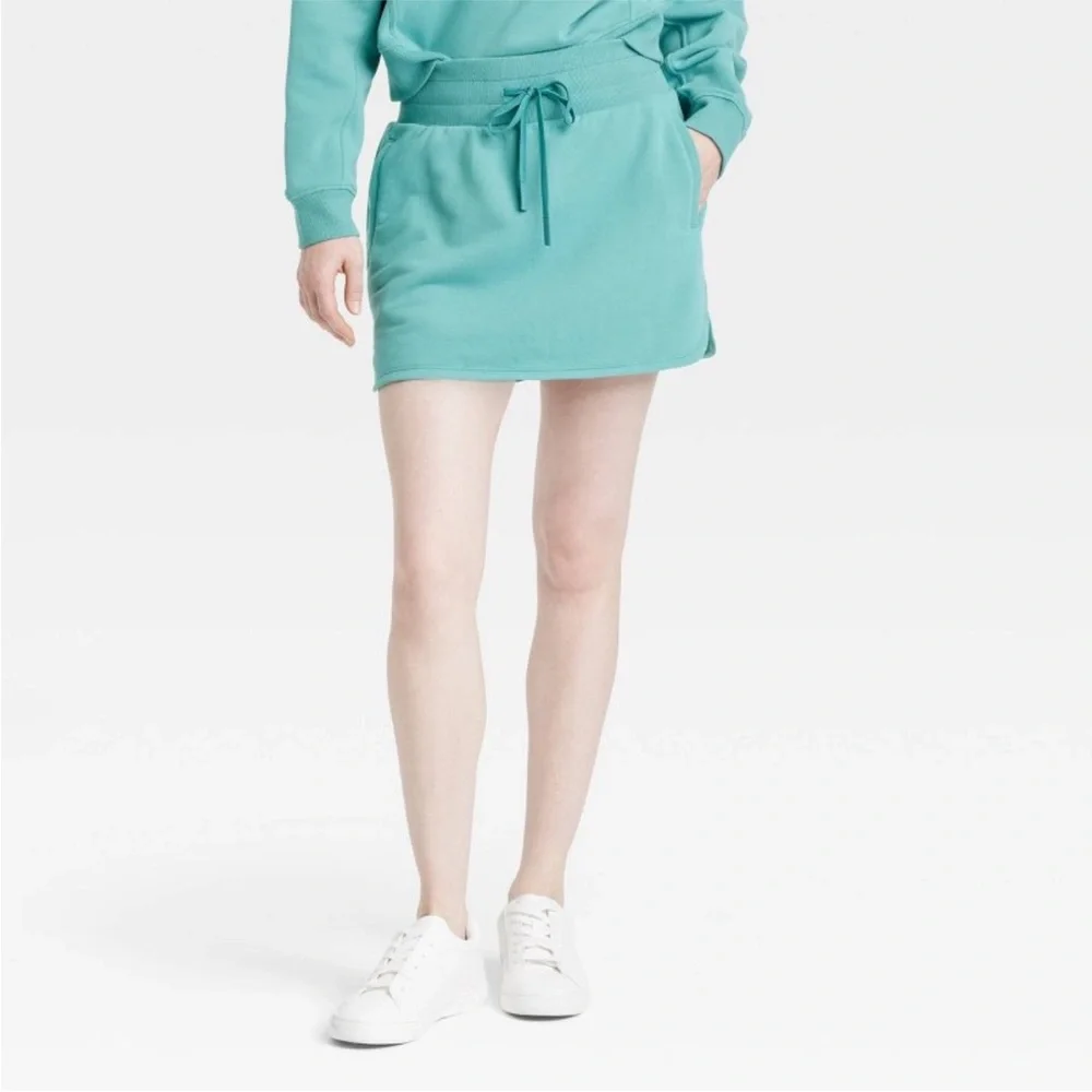 JoyLab Teal Drawstring Skort